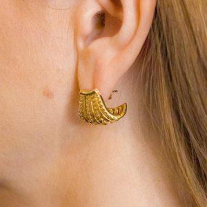 Brinco Ear Hook Liso e Cravejado
