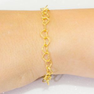 Pulseira Romântica Elo Coração