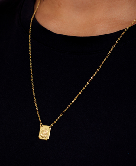 Escapulário Masculino Banhado a Ouro 18K