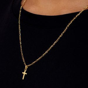 Corrente Masculina com Pingente Cruz